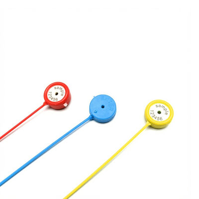 Sello de seguridad de cable de alambre de plástico con impresión láser y área de marcado de 1/2 R 4,2 mm