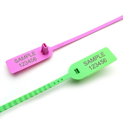 334 N 34.1 KG Resistencia a la tracción Sello de seguridad de plástico para la impresión con láser/estampilla caliente en contenedores