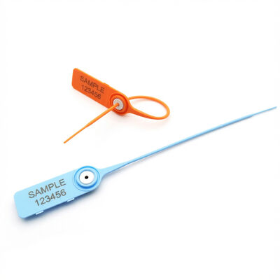 200 mm Sello de plástico apretado de tira para la etiqueta de seguridad Indicativo blanco e impresión de sello láser / caliente